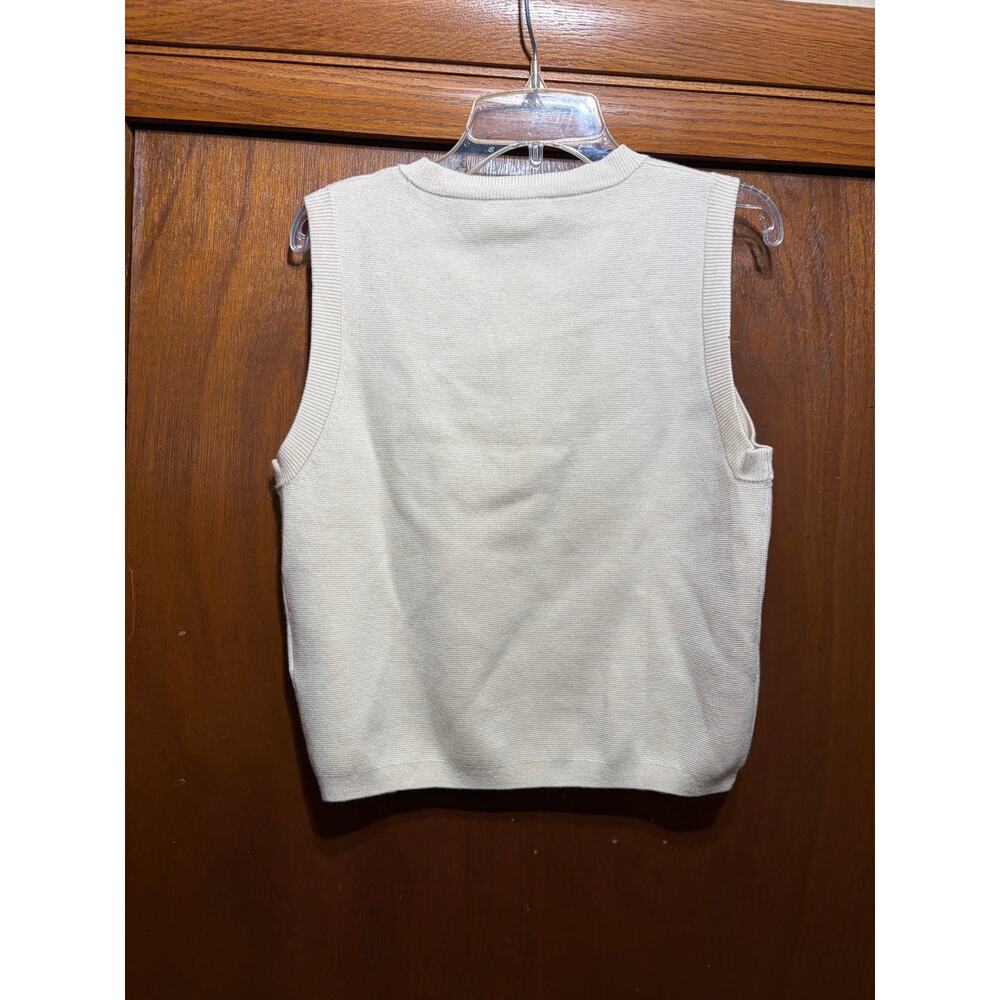 NWT J.Crew Sleeveless Sweater Tank Top Natural Ivory Crewneck Women's Small - Picture 4 of 5